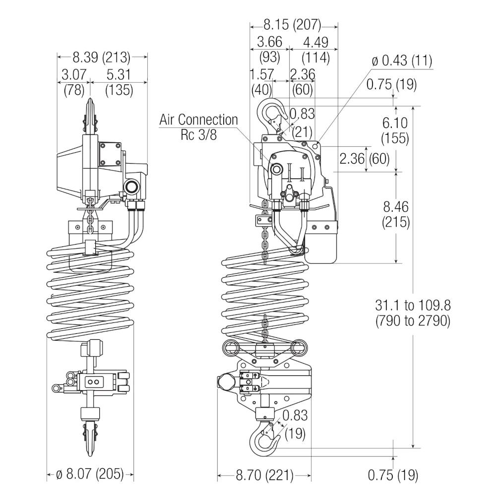 Podizna oprema – ENDO_ATC-125K-5_pneumatska_lancana_dizalica_sa_ATEX_protueksplozijskom_zastitom_002